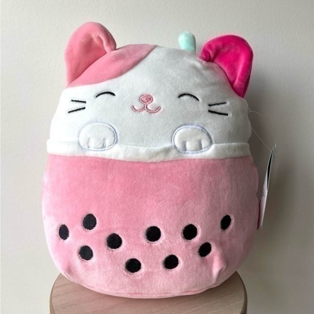Roxy the Pink Boba Tea Cat- Hot Topic Exclusive Rare Squishmallow | NWT 🧋
